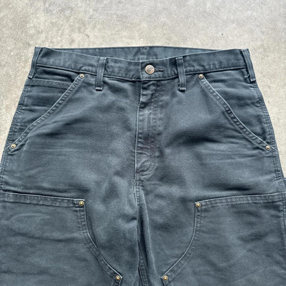 Black Carhartt Carpanter Double Knee Vintage Y2k Cargo Pants [COPY]
