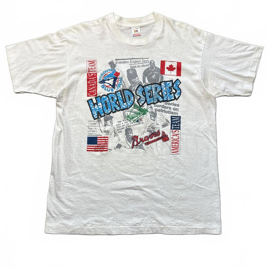 MBL Blue Jays Vs Braves 1992 "The First World Series" TShirt [COPY] [COPY]