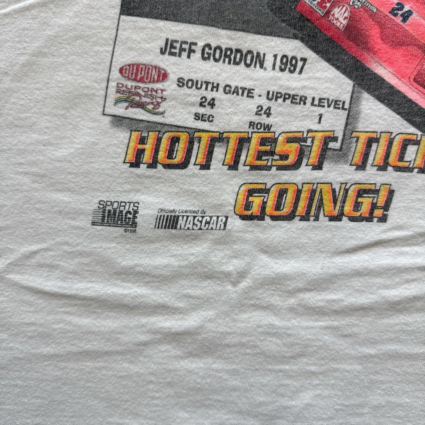 Jeff Gordon Vintage Nascar 1998 NASCAR Race Ticket T-Shirt [COPY]