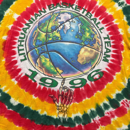 Lithuania Liquid Blue Spectrum Basketball Team 90's T-Shirt [COPY]