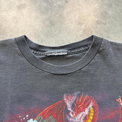 Dueling Dragons Universal Studios Vintage 1999 Faded T-Shirt [COPY]