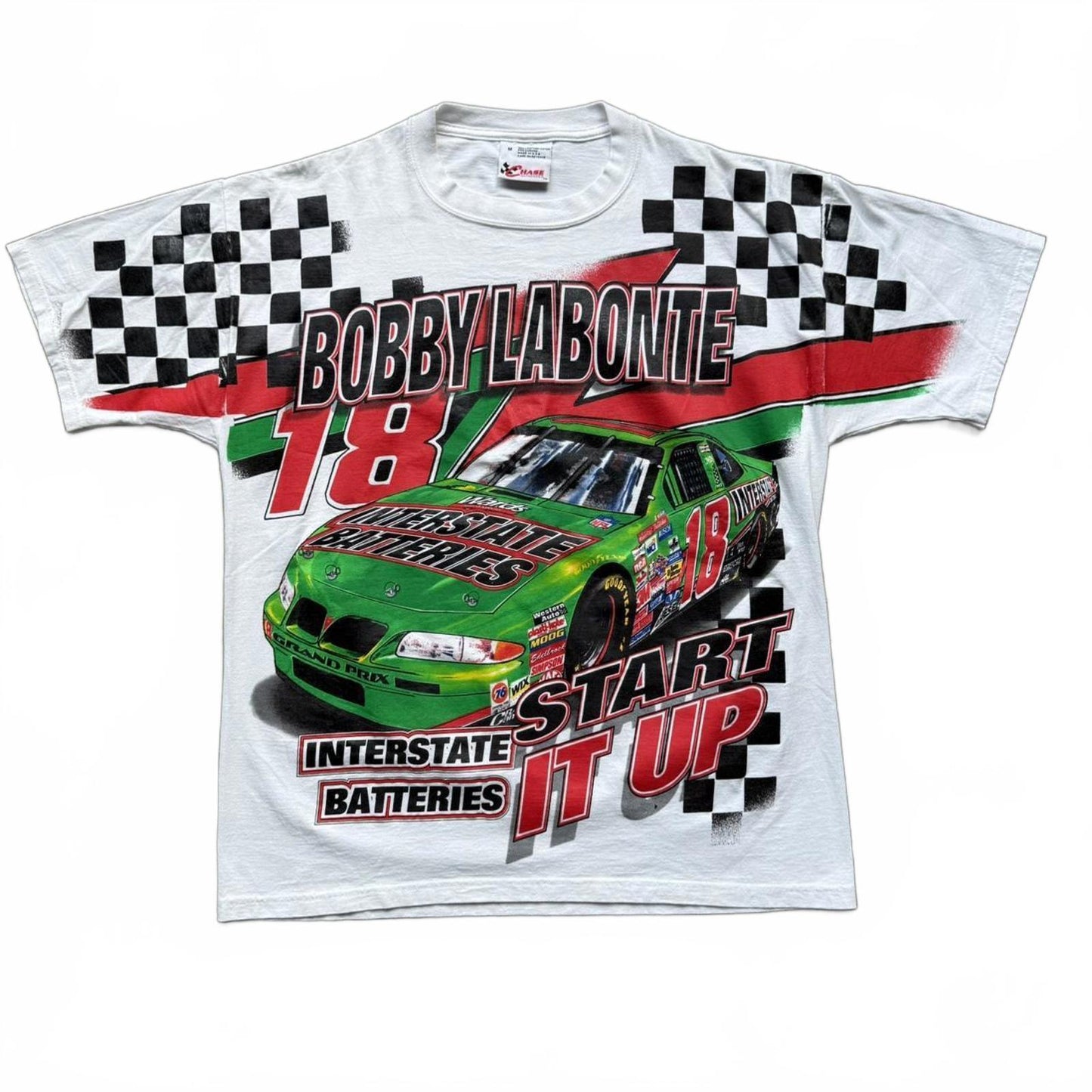 Licensed NASCAR Bobby Labonte 1998 AOP Vintage 90's T-shirt  [COPY]