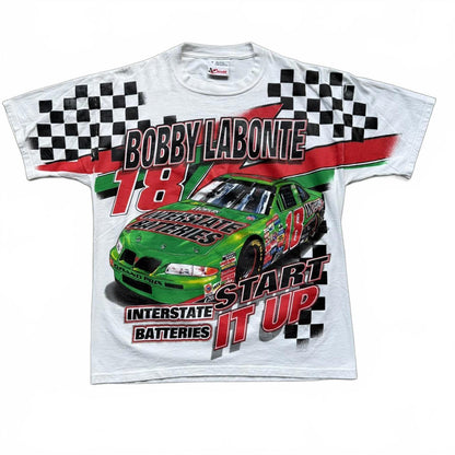 Licensed NASCAR Bobby Labonte 1998 AOP Vintage 90's T-shirt  [COPY]
