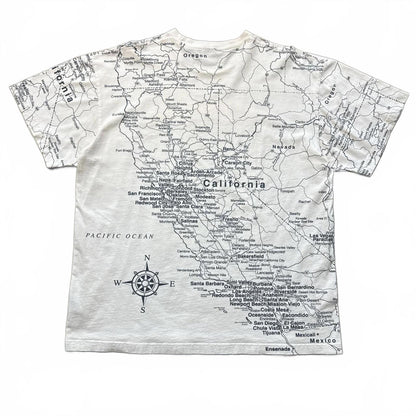 California Map Vintage All Over Print Graphic T-Shirt [COPY]