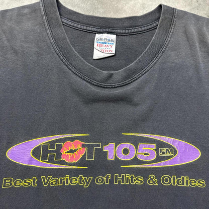 Hot 105 Fm Radio Music Faded Vintage 90's T-Shirt [COPY]