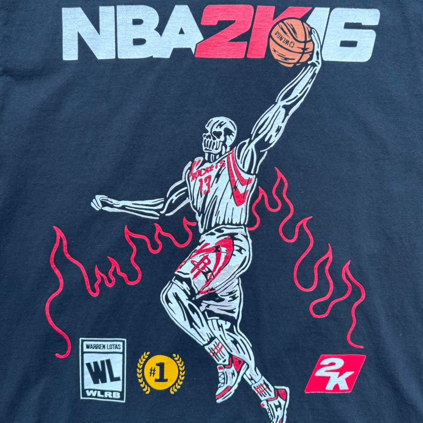 Warren Lotas NBA2K16 Rockets Graphic T - Shirt [COPY]