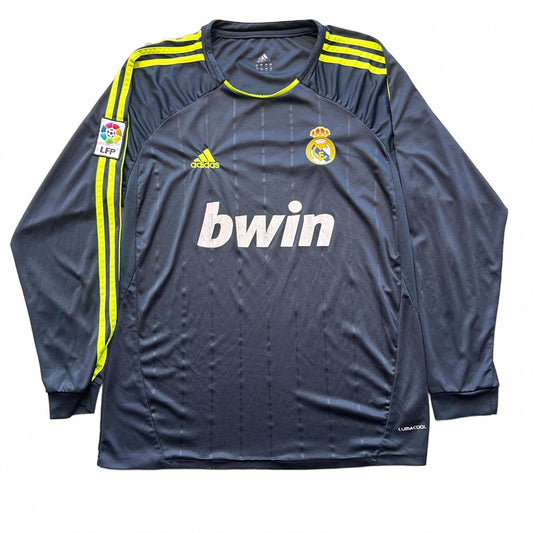 Navy Adidas Real Madrid 2012-2013 Long Sleeve T-Shirt  [COPY]