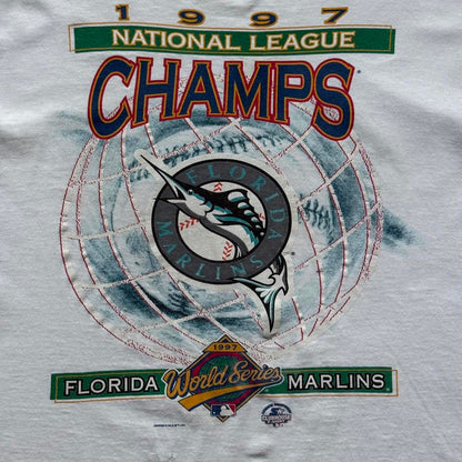 Starter 1997 Marlins National League Champs 90s T-Shirt  [COPY]