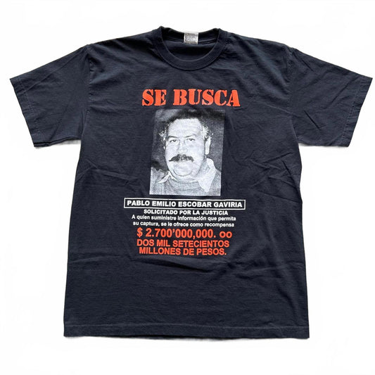 Pablo Emilio Escobar Gaviria Ganster "Se Busca" Y2k T-Shirt  [COPY]