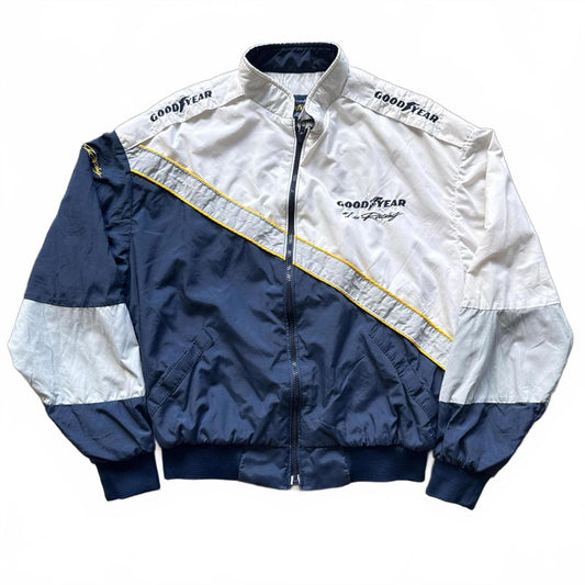 Good Year 90’s Two Tone Full Zip Up Windbreaker Jacket [COPY]
