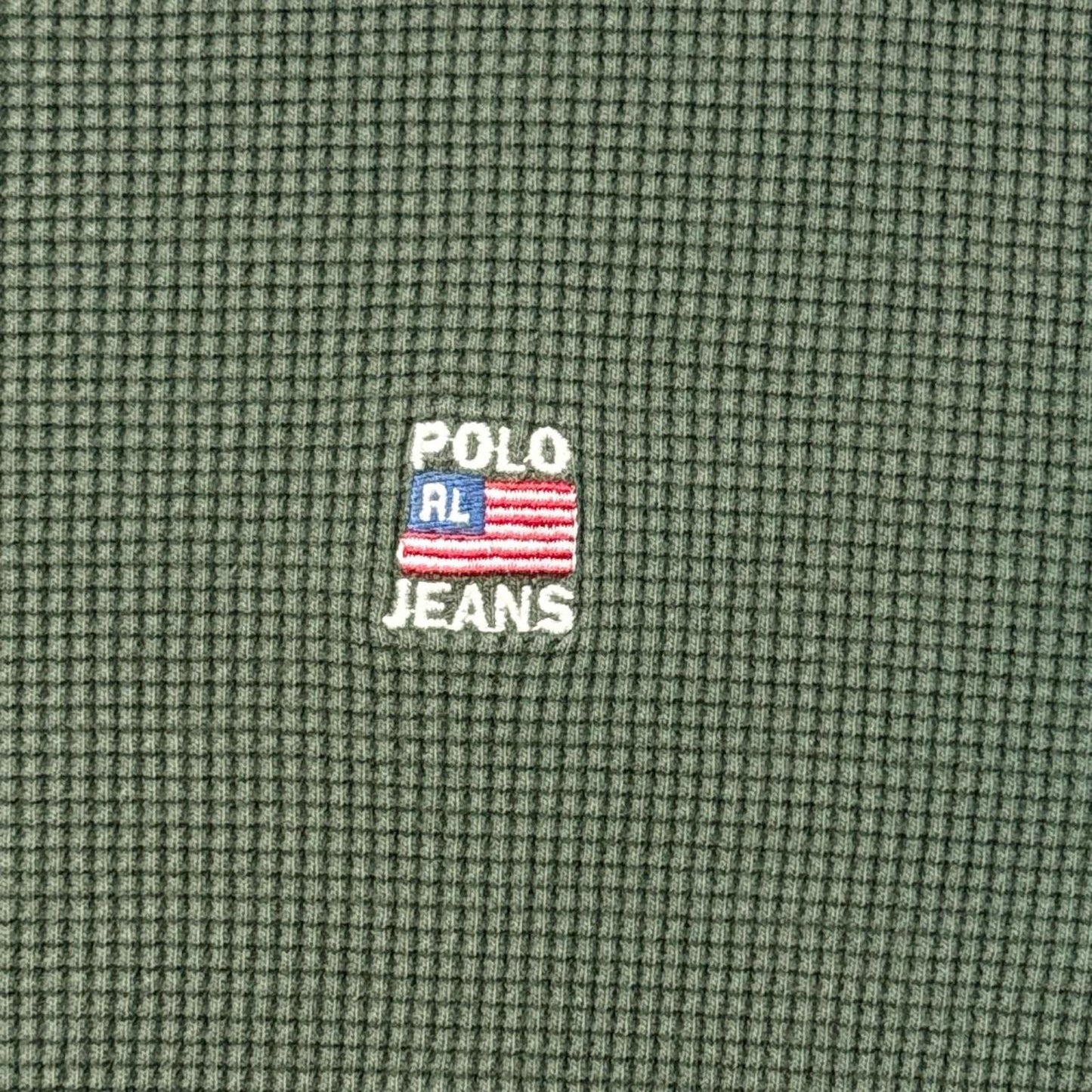Waffle Knit Thermal Long Sleeve Ralph Lauren T-Shirt [COPY]