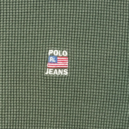 Waffle Knit Thermal Long Sleeve Ralph Lauren T-Shirt [COPY]