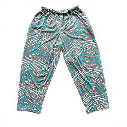Miami Dolphins Orange/Blue Y2k Zebra Print Zubaz Sweatpants [COPY]
