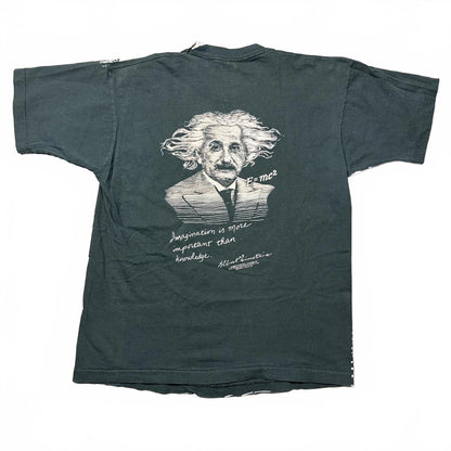 Albert Einstein All Over Front Print Vintage 90's T-Shirt [COPY]
