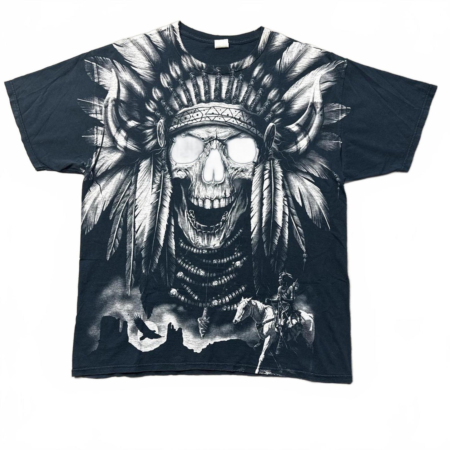 Native All Over Print Vintage Y2k Graphic T-Shirt  [COPY]