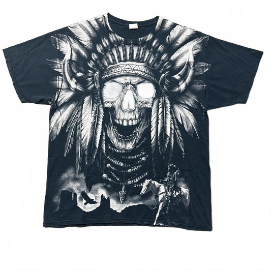 Native All Over Print Vintage Y2k Graphic T-Shirt  [COPY]