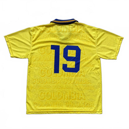 90s Umbro Colombia National Home #19 Soccer Futbol Jersey [COPY]