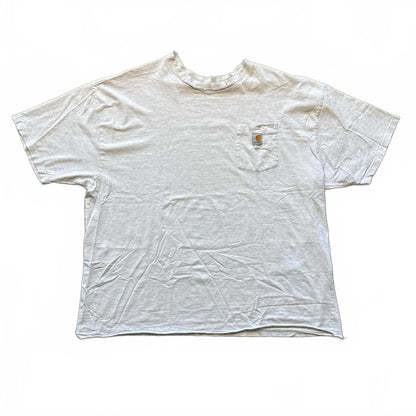 White Carhartt Vintage Classic Distressed Pocket T-Shirt [COPY]