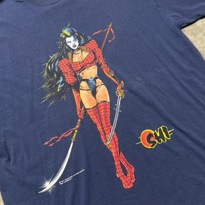 Shi Lady Death Crusade Comics 1997 Vintage Ninja T-Shirt  [COPY]