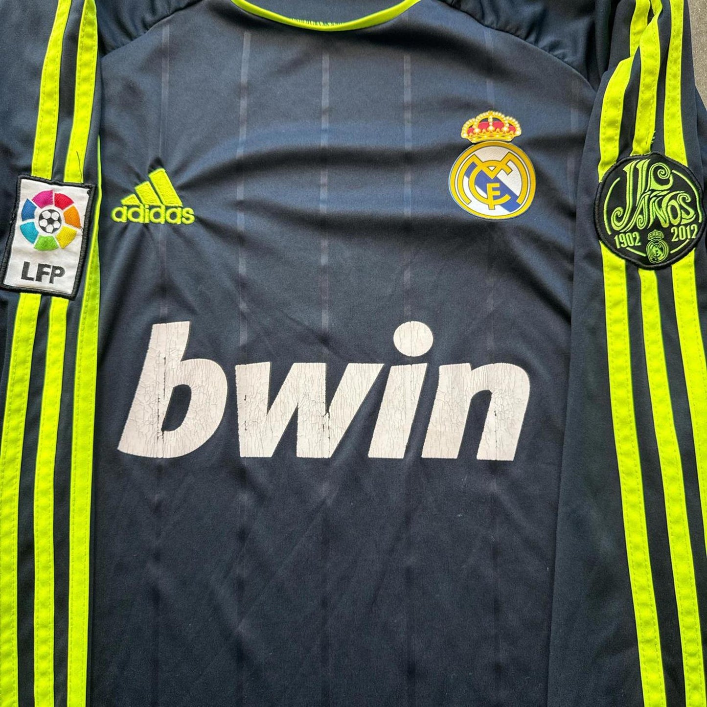 Navy Adidas Real Madrid 2012-2013 Long Sleeve T-Shirt  [COPY]