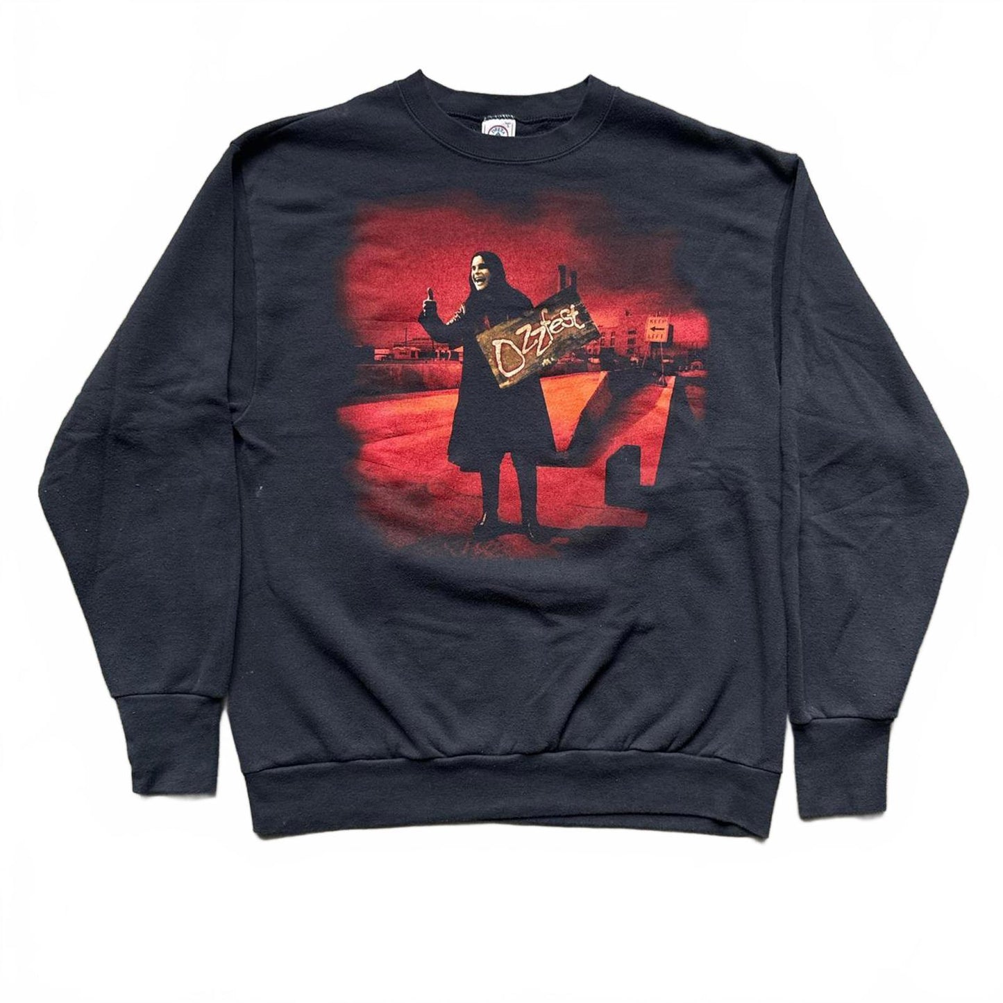Ozzy Osbourne Hell Hitchhiker 1998 Ozzfest Crewneck Delta [COPY]