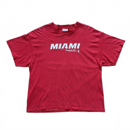 Reebok Miami Heat “Pepsi” 2000s Vintage Y2K Sports T-shirt [COPY]