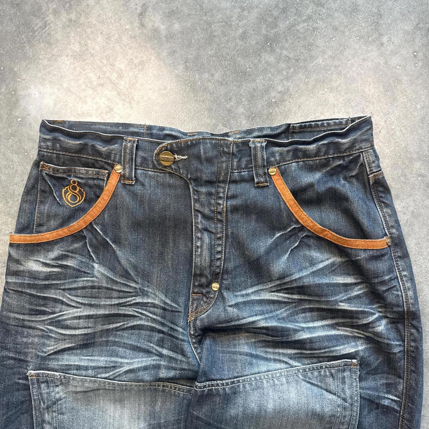 Eight 732 Vintage 90's Cargo Denim Jeans & Multiple Pockets [COPY]