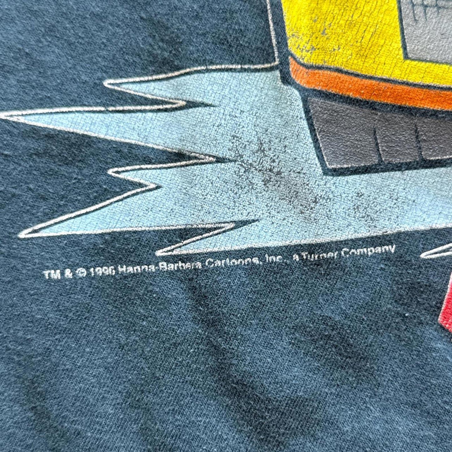 Faded Cartoon Network Wacky Races Flinstones 90's T-Shirt [COPY]