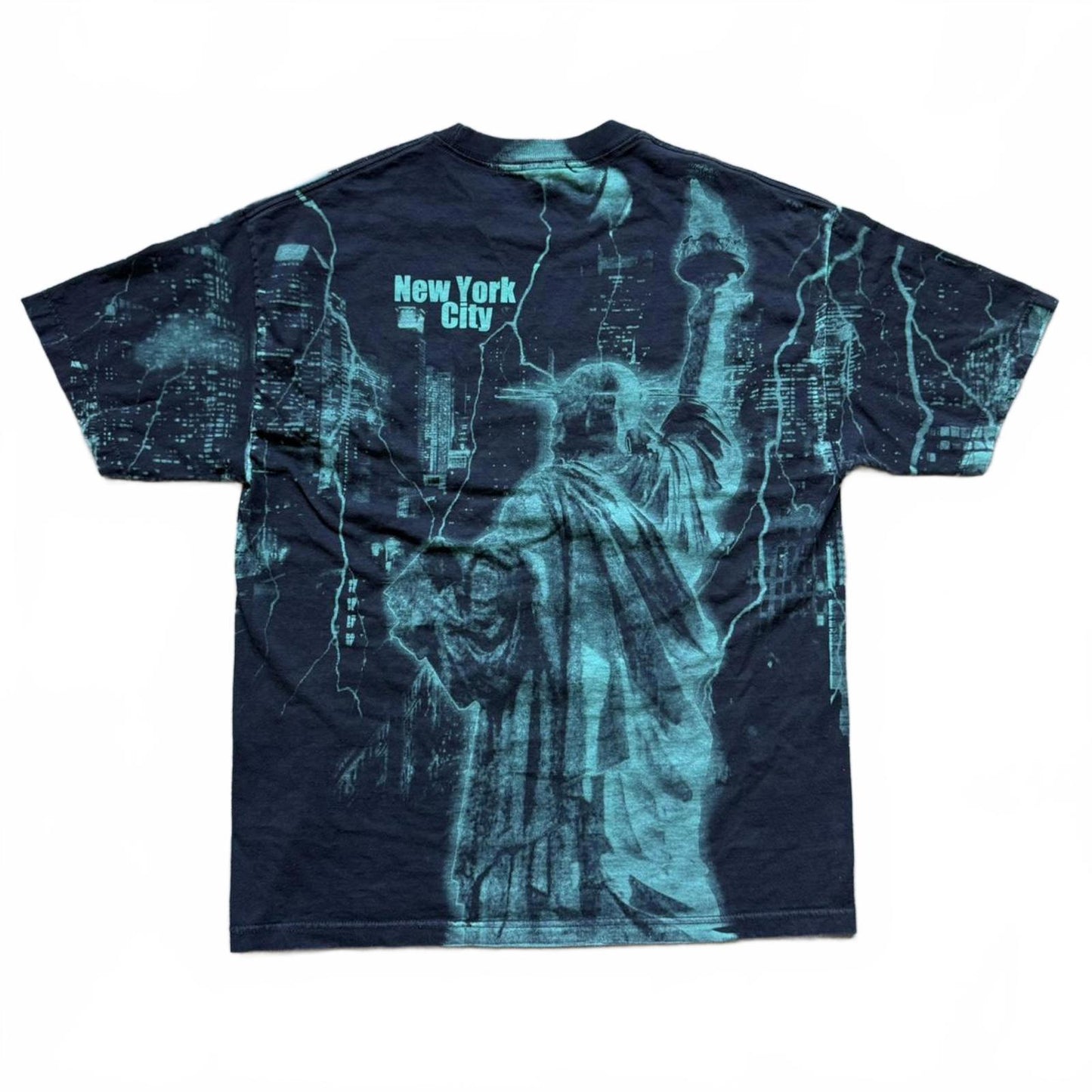 New York City Statue Of Liberty All-Over Print Faded T-shirt [COPY]