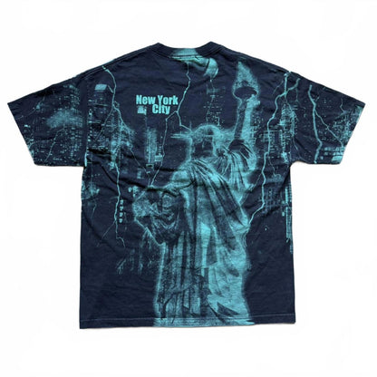 New York City Statue Of Liberty All-Over Print Faded T-shirt [COPY]