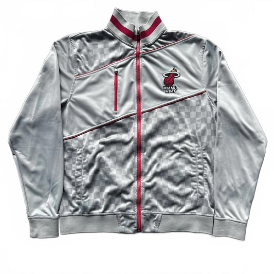 Zip Up Y2K Checkers Miami Heat Full Zip Up Metalic Jacket [COPY]