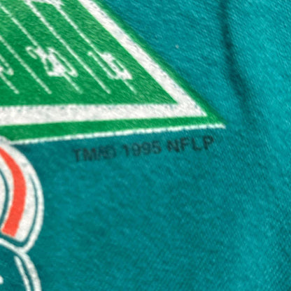 Miami Dolphins Football 1995 League Leader T-shirt [COPY]