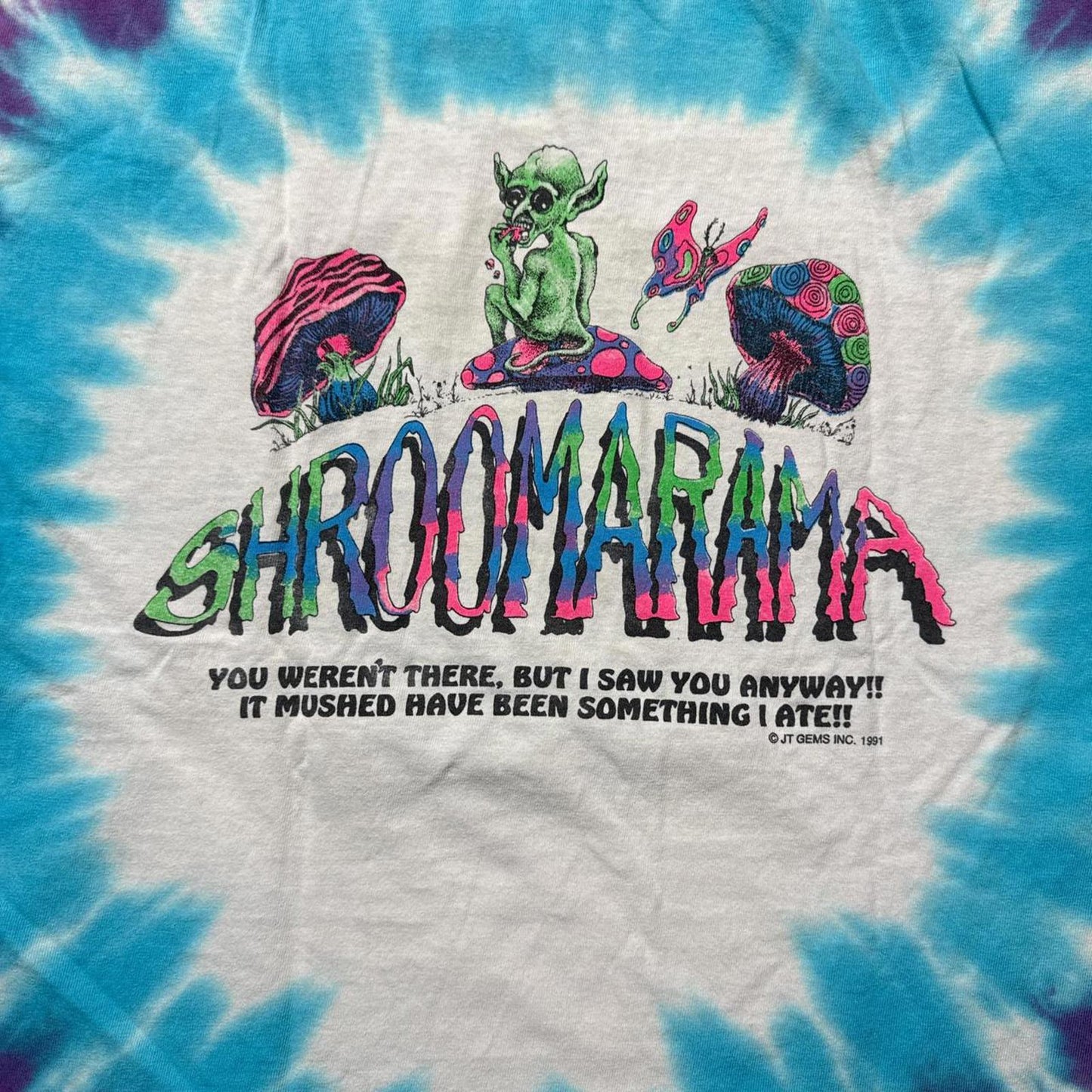 Shroomarama 1991 Tie Dye Physcheledic Single Stitch T-Shirt [COPY]