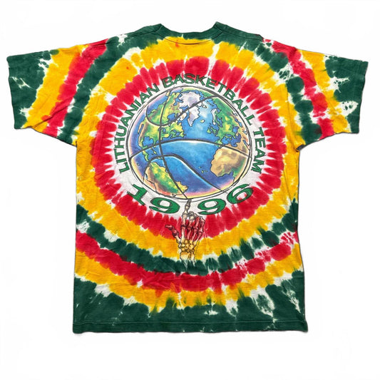 Lithuania Liquid Blue Spectrum Basketball Team 90's T-Shirt [COPY]