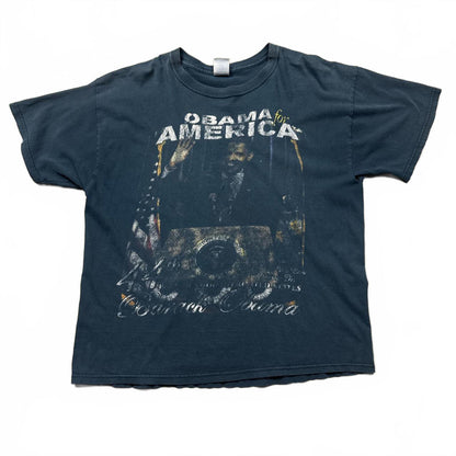 Obama Rap Style Faded 2008 Obama for President Y2k T-Shirt  [COPY]