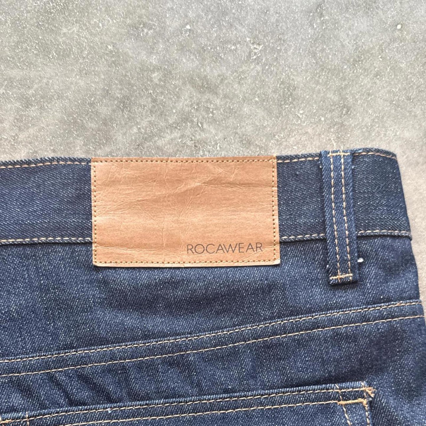 Blue Rocawear Straight Leg Jeans With Unique Back Pocket  [COPY]