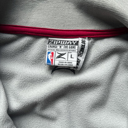 Zip Up Y2K Checkers Miami Heat Full Zip Up Metalic Jacket [COPY]
