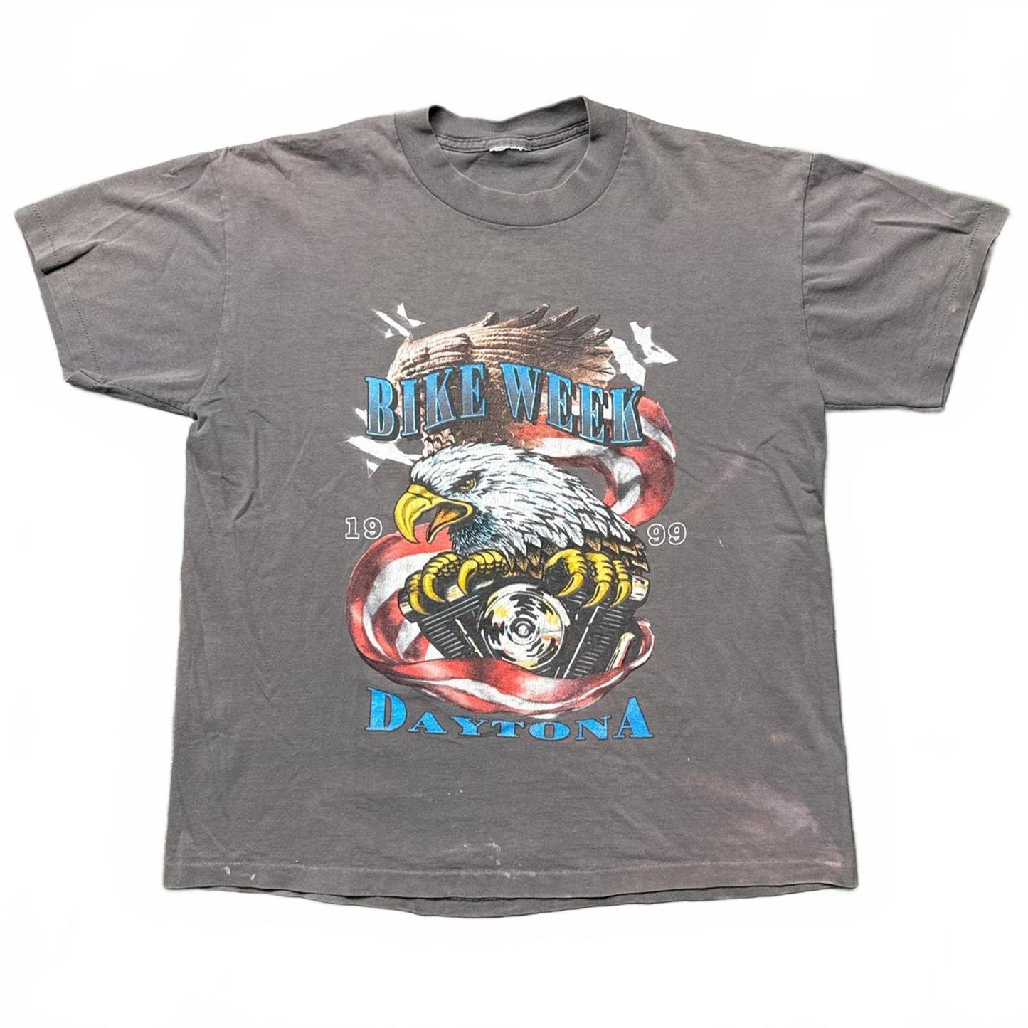 Daytona 1999 Bike Week Motorcyle Faded 90's T-Shirt  [COPY]