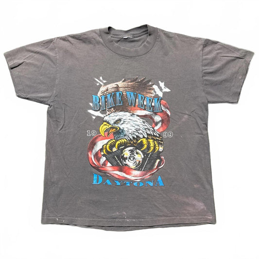 Daytona 1999 Bike Week Motorcyle Faded 90's T-Shirt  [COPY]