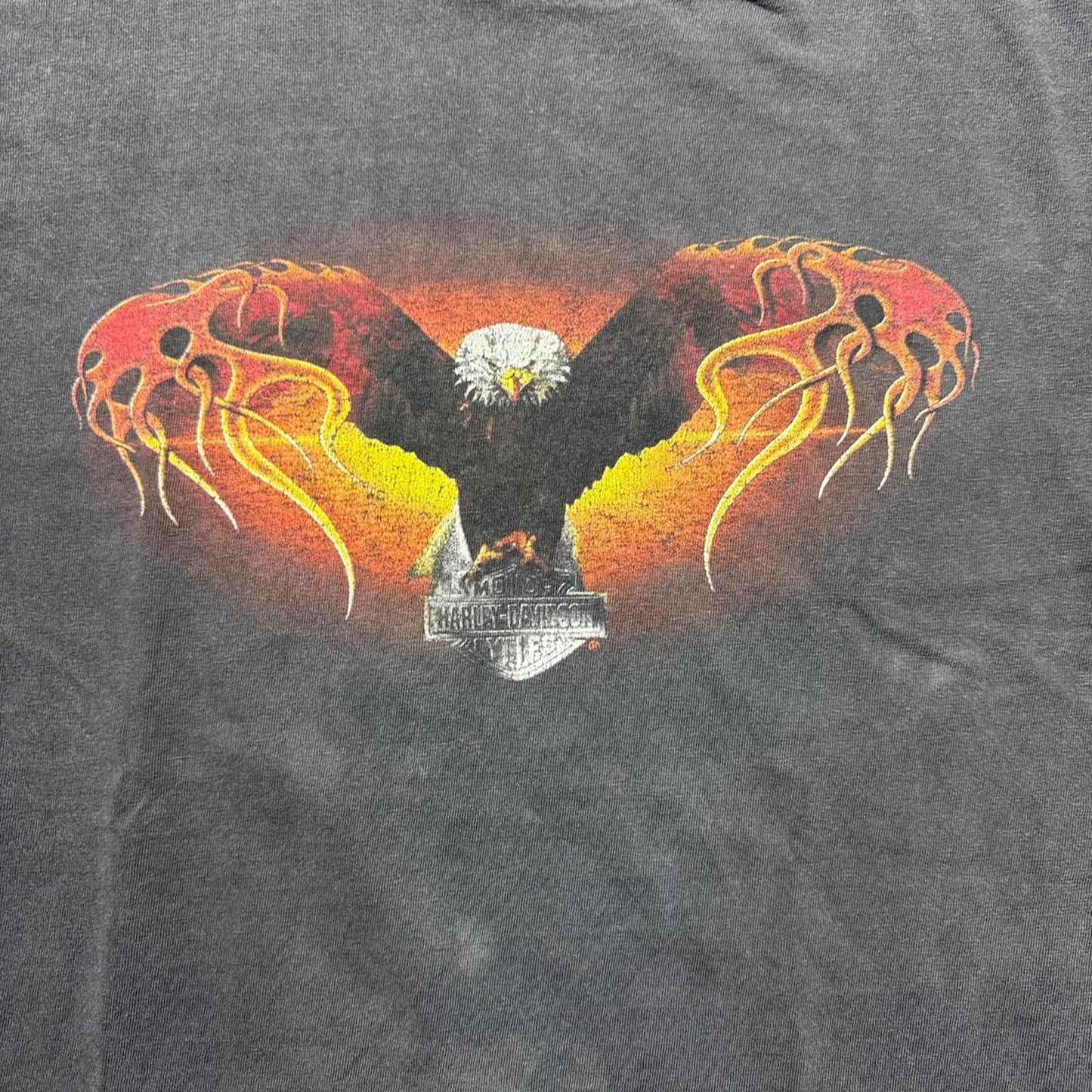 Harley Davidson Motorcylce Faded 2000 Eagle & Snake T-Shirt [COPY]