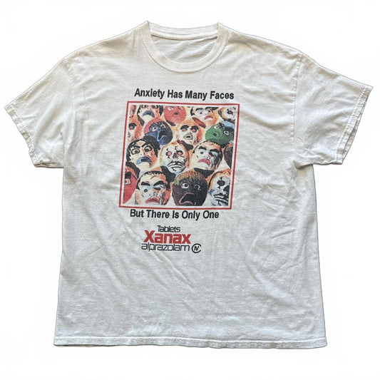 Anxiety Has Many Faces But Xanax Is The Only One 90s T-Shirt [COPY]