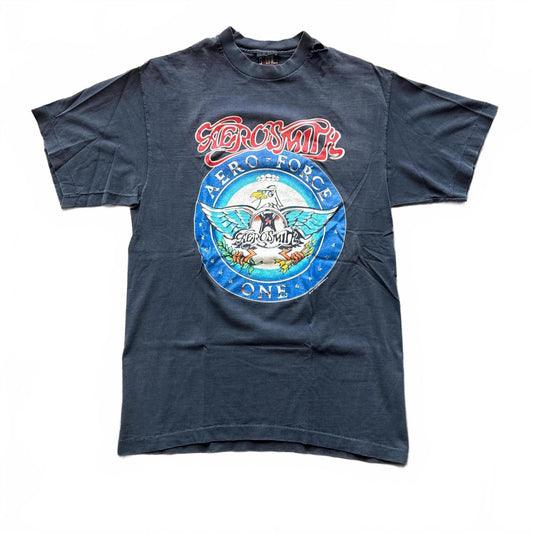 Aerosmith "Aero Smith One " Vintage 90's Band Faded T-Shirt [COPY]