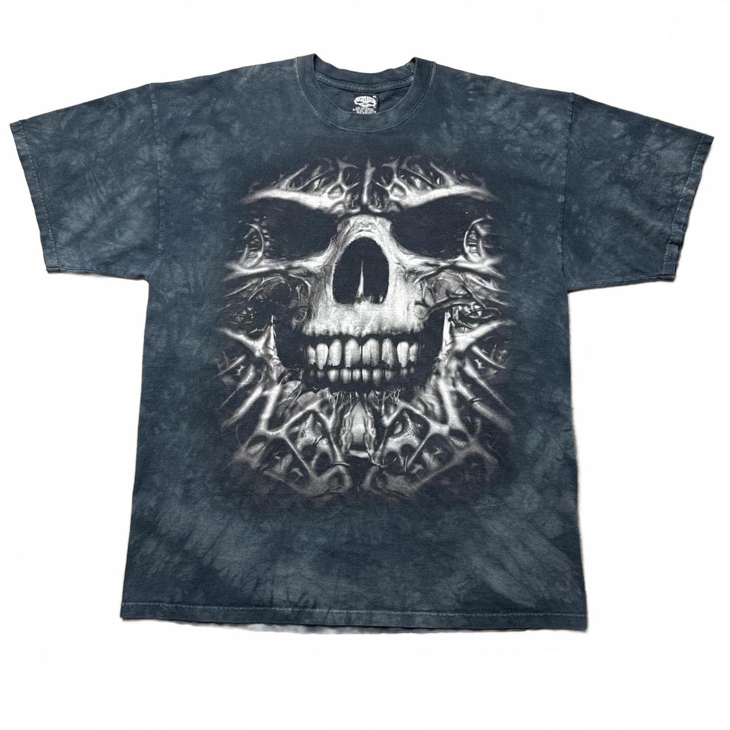 Big Skull Bone Face Dead Horror Tie Dye Y2k T-Shirt [COPY]