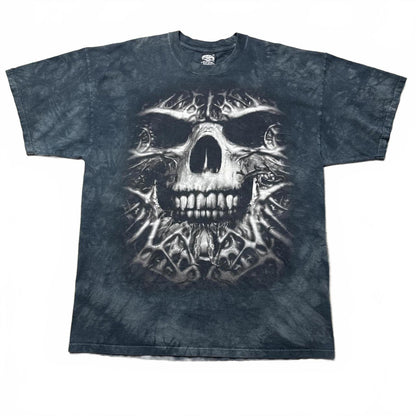 Big Skull Bone Face Dead Horror Tie Dye Y2k T-Shirt [COPY]
