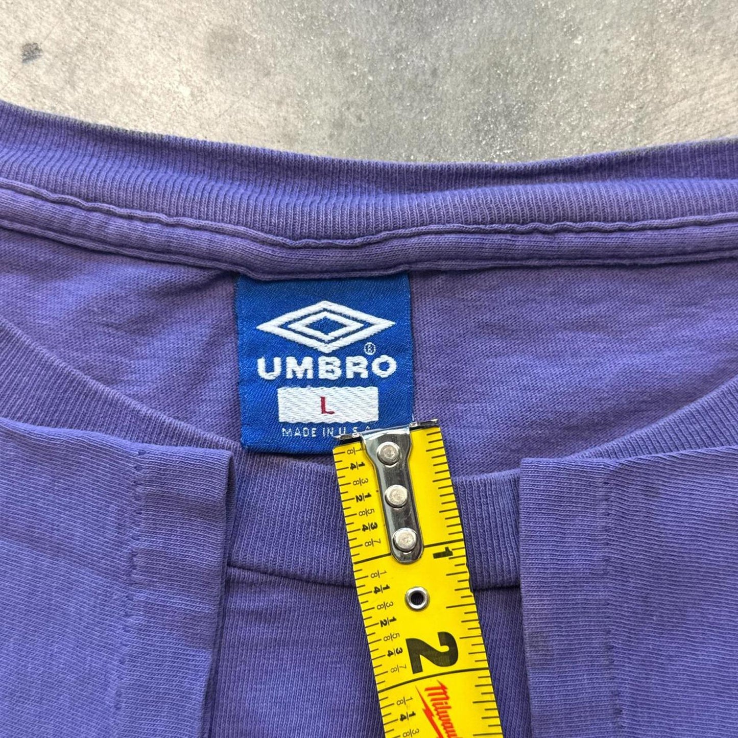 Umbro Purple Vintage 90's Single Stitch Soccer T-Shirt [COPY]