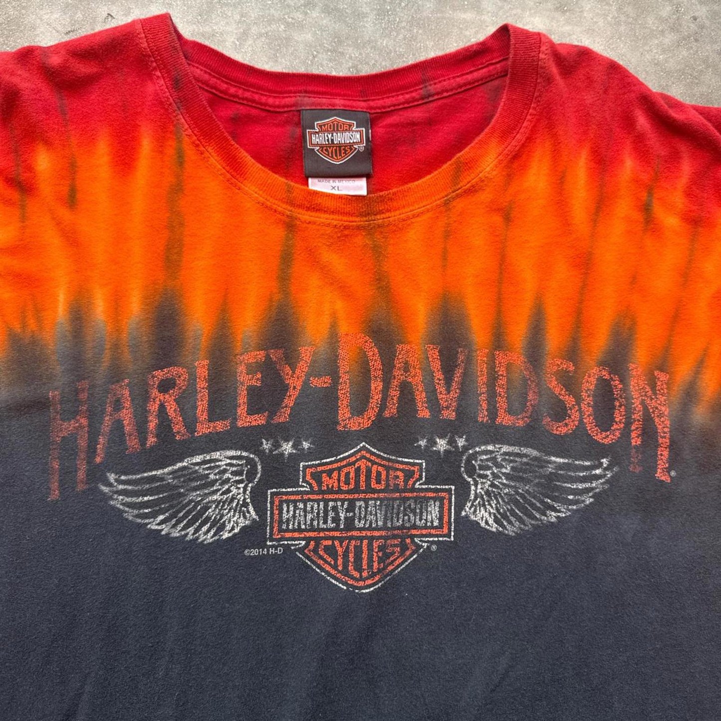 Harley Davidson Tie Dye Long Sleeve Y2k 2008 T-Shirt  [COPY]
