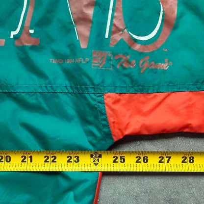 Miami Dolphins 1994 Spell Out NFL Vintage Windbreaker Jacket [COPY]