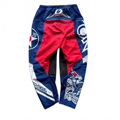 Rare Vintage Y2k Racing Motorcross Blue & White Pants  [COPY]
