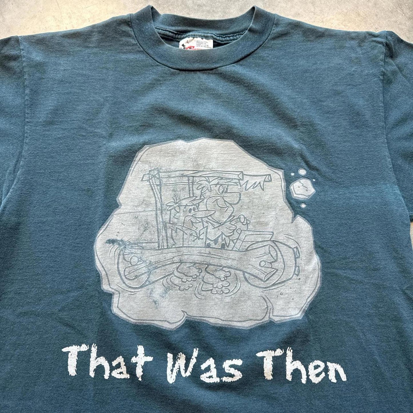 Faded Cartoon Network Wacky Races Flinstones 90's T-Shirt [COPY]