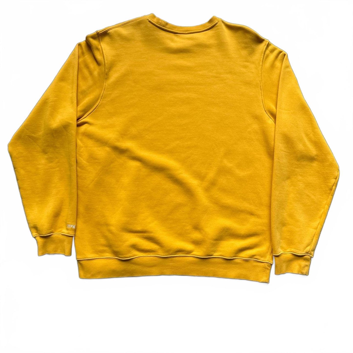Supreme X Nike Mustard Sleeve Logo Crewneck Sweatshirt  [COPY]